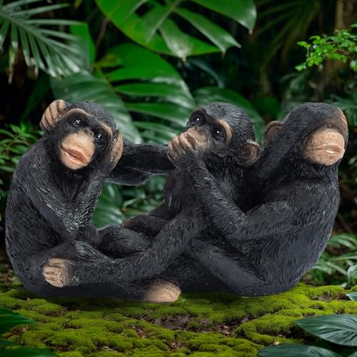 Figurines de singe pour jardin : statuette déco salon