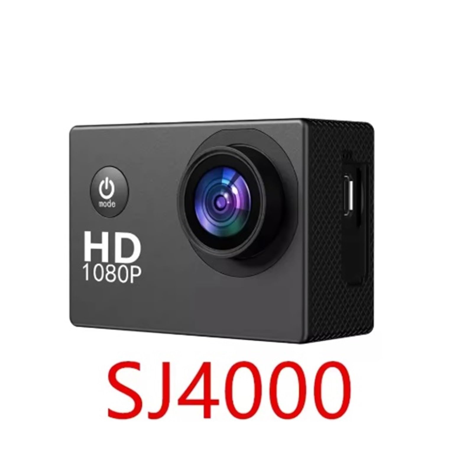 Kamera sportowa, Podwójny ekran 4K Action Camera 30M Wodoodporny Antywstrząsowy HD Sportowe Kamery Akcji Wideo Motocykl Rower,do jazdy na rowerze, motocyklu(SJ4000)