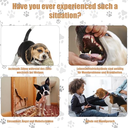 JcvPot 4 Kaffeeholz Für Hunde, Natürliches Kauholz Für Welpen Und Erwachsene Hunde, Kauspielzeug Zur Zahnreinigung Und Stressabbau, 14cm Länge, 1.8-2cm Durchmesser