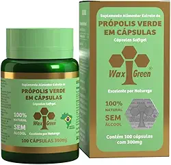 Própolis Verde 80%, 100 Cápsulas, Wax Green