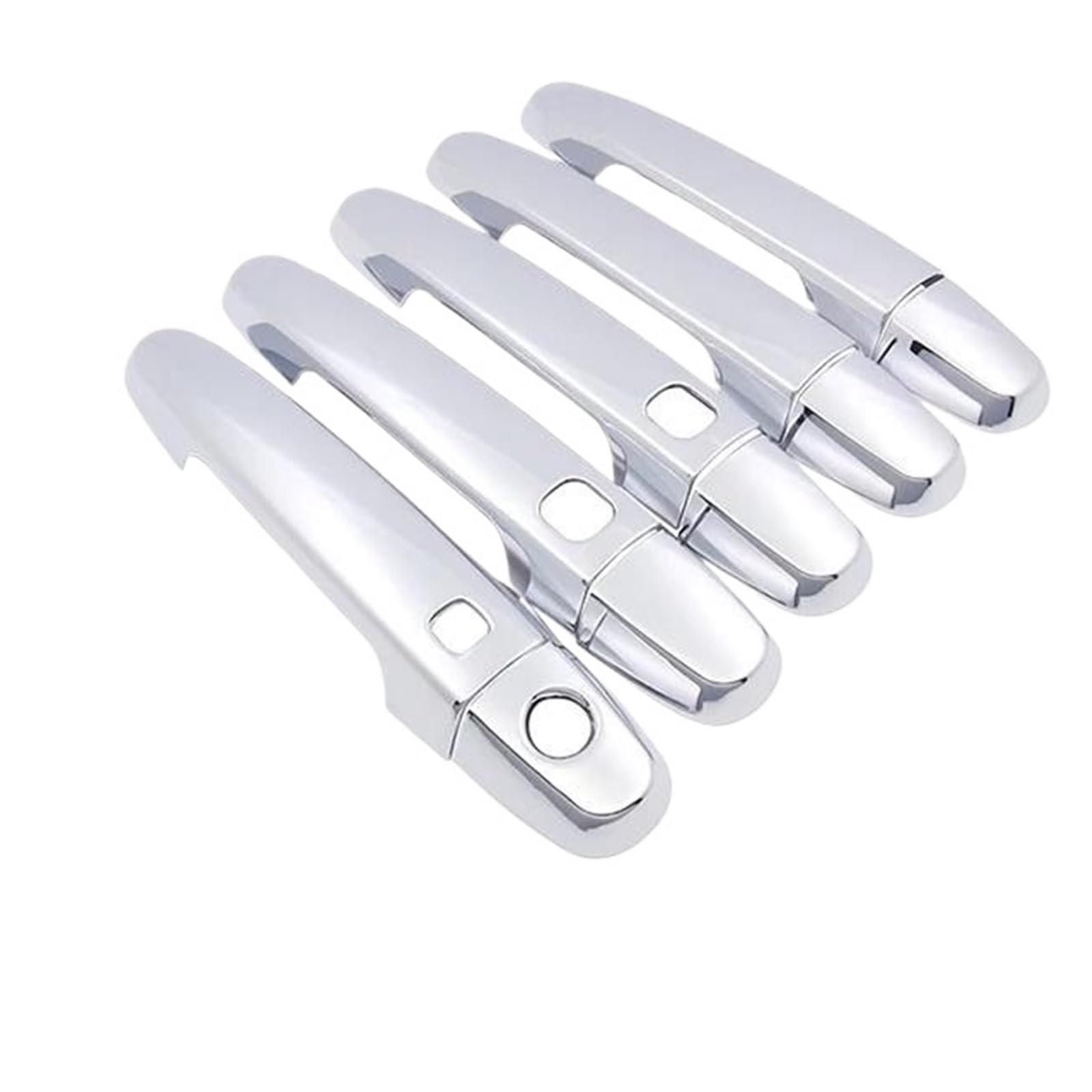 Atgcbcauf Handle 3 Buttons Chrome Car Door Handle Cover Trim Cap For Toyota Rav4 Xa30 2006 2007 2008 2009 2010 2011 2012 Car Exterior Door Handles