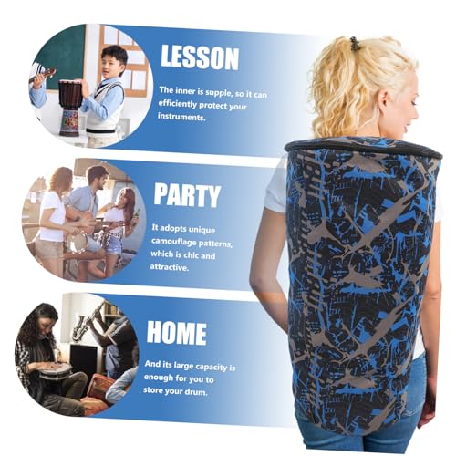 Sac djembé imperméable et respirant à grande capacité de transport - 3
