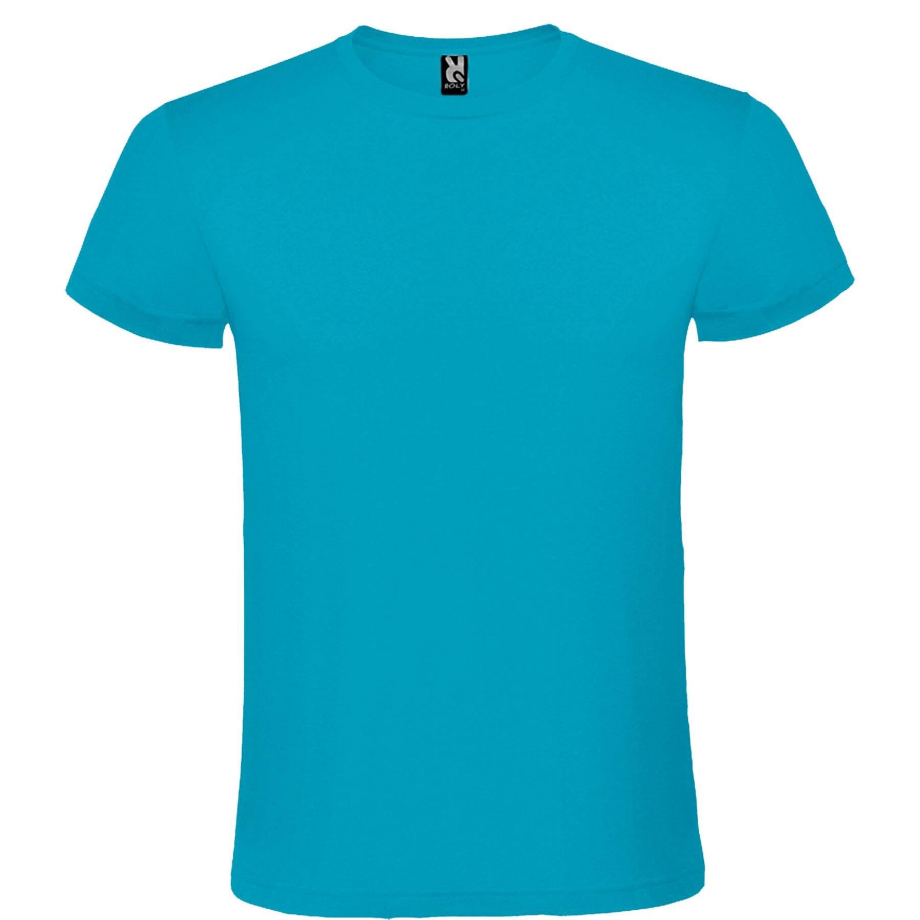 ROLY Camisetas Manga Corta Hombre Atomic 150 6424, Camiseta Hombre, Camiseta Interior Hombre, Camiseta Blanca Hombre, Camiseta Basica Hombre, Camiseta Hombre Manga Corta, Camiseta Negra algodón