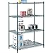 Nexel 5 Tier Wire Shelving Starter Unit, 36" W x 18" D x 74" H, Green Epoxy Finish