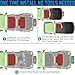 Coverspec JK Sun Shade Top Compatible with Jeep Wrangler 4 Door 2007 to 2018 Sunshade Sunroof Bikini Cover Blocks UV Wind Noise Cherry Red Mesh for Front and Rear 2 pcs