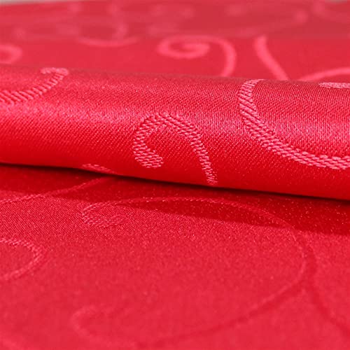 Nappe à fleurs jacquard anti-plis pour grand banquet de mariage et buffet hôtel - 6