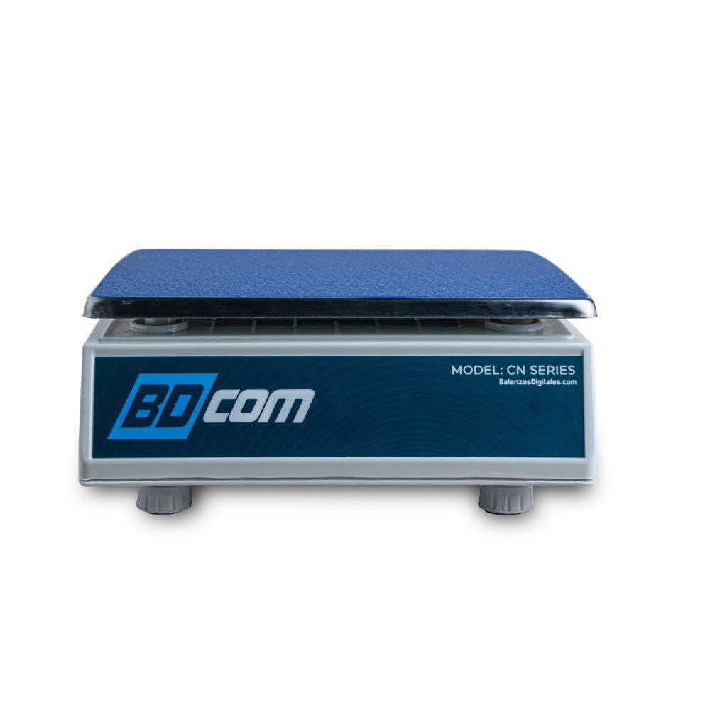 BDCOM Balanza Cuenta Piezas Industrial CN-30K 30kg x 1g Pantalla LCD Teclado Impermeable Batería Larga Duración Plato 27x19 cm