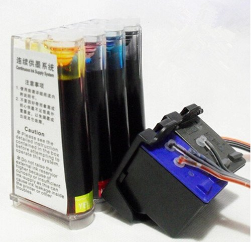 Amazon.com: CISS para HP 21 22 C9351 A C9352 A cartucho de tinta continua  Sistema de suministro de tinta para HP PSC 1402 1406 1408 1410, D1360, D1460,  D1470, D1560 D2360 D2460 3920 Impresora