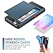 Vofolen Upgraded Wallet for iPhone 8 Case Card Holder Slot Sliding Cover Hidden Pocket Dual Layer Hybrid Shockproof Anti-scratch Protective Hard Shell Tough Bumper Armor Case for iPhone 8 7 Matte Navy