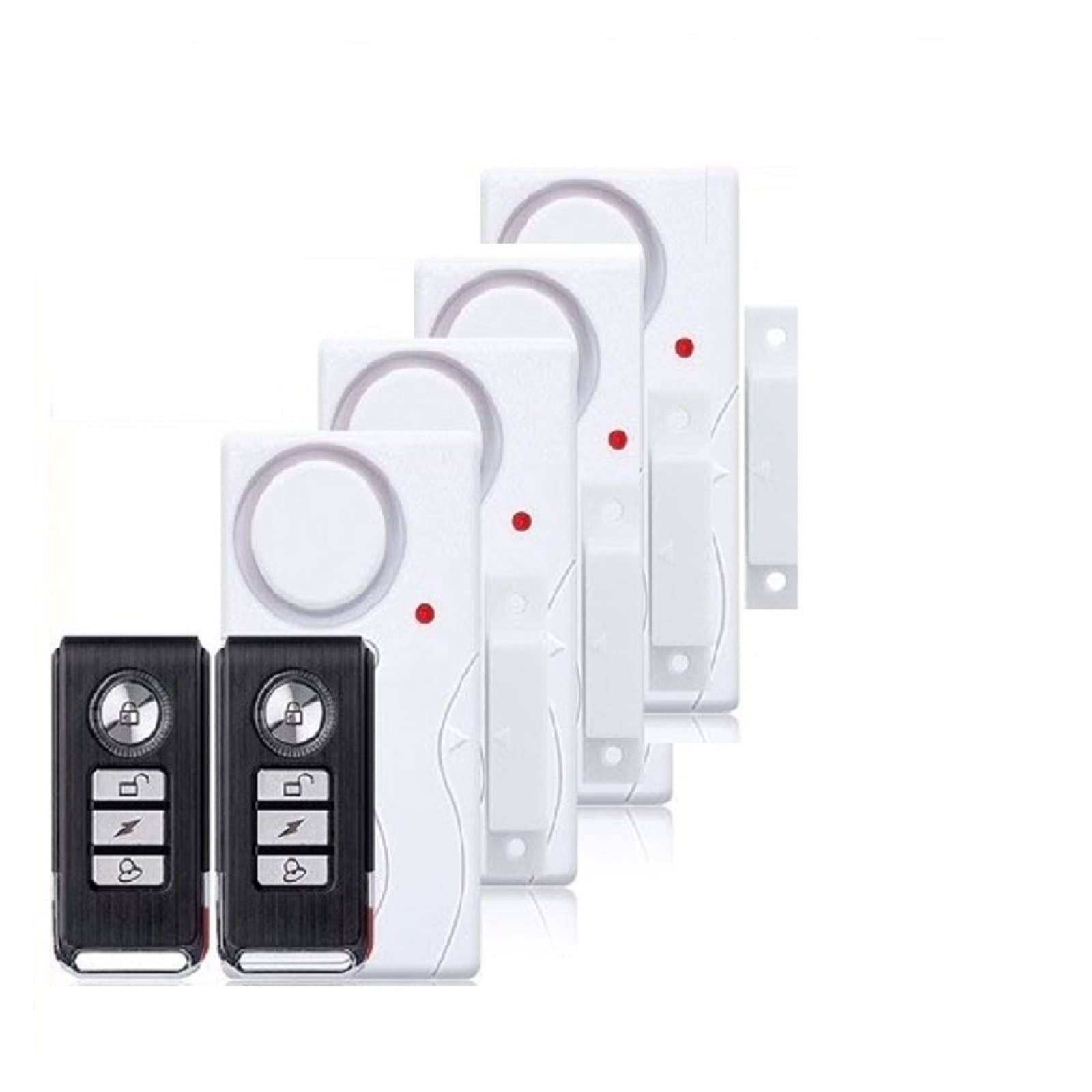 Puerta Ventana Entrada Seguridad ABS Control Remoto inalámbrico Alarma antirrobo Sensor magnético de Alerta Puerta Kit protección for el hogar(K)