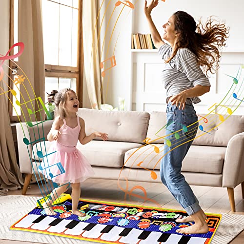 Buluri Pianomat, vroege opvoeding muzikale dansmat, touch pianomat, muziekmat met 5 modi en 8 instrumentgeluiden… - Image 8