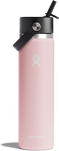 Miniatura 103 de Hydro Flask Botella de agua – Acero inoxidable aislado – Tapa flexible con popote de boca ancha, antiderrames, a prueba de fugas y recargable en 32