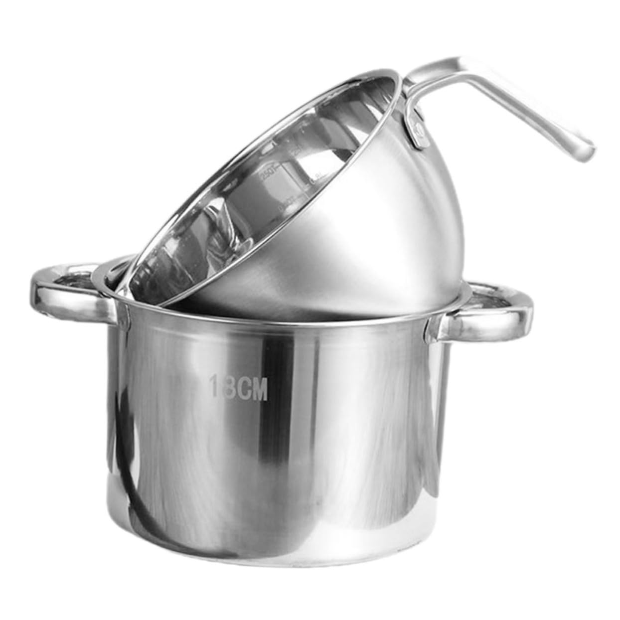 Garneck 1set Double Boiler Melting Pot Pot Stainless Steel Design for Making for Melting Cheese and Wax