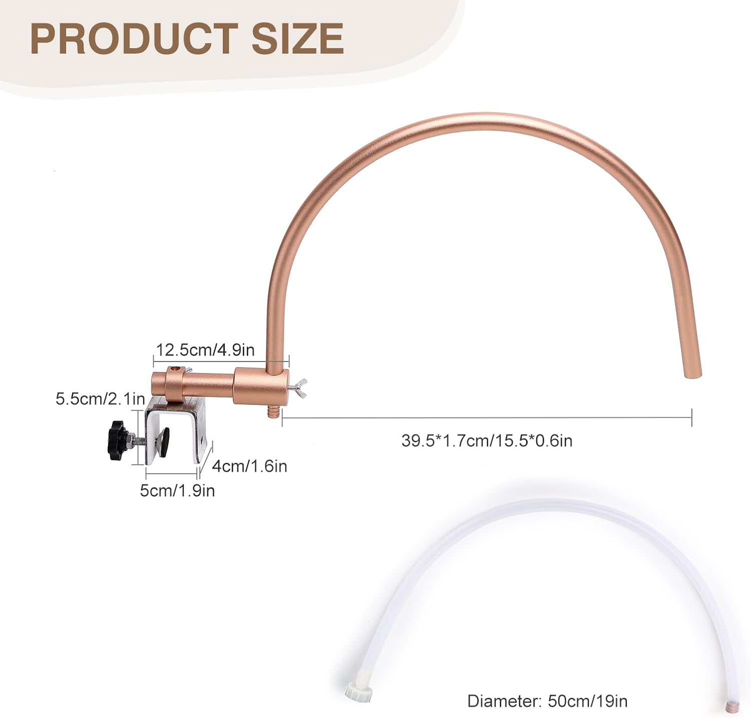 Professional Head Spa Waterfall Equipment with Pumb, Adjustable Shampoo Bowl Attachment, 20 x 17 inches, Gold