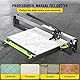 VEVOR 800mm Blau Manueller Fliesenschneider mit präziser Laserpositionierung und rutschfester Gummioberfläche Einzelschiene und Halterung Geeignet für Bodenfliesen aus Porzellan und Keramik