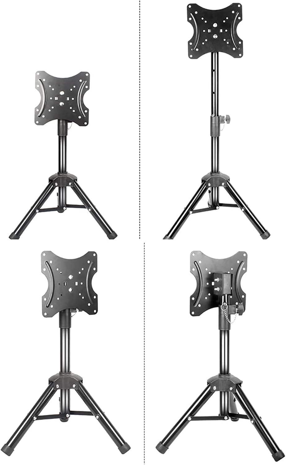 TV Stand Desktop TV Stand with 360 ° Rotation and Adjustable Height Desktop TV Base Suitable for 20-32 Inch Slim TVs