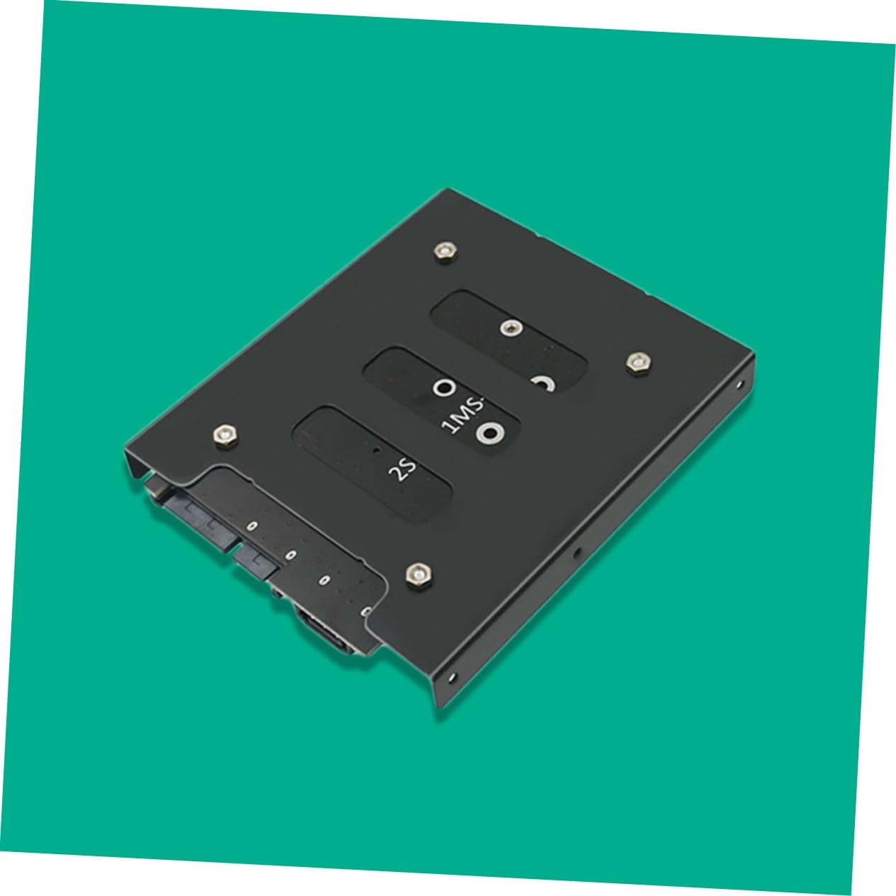 mSATA to 3.0 Adapter 3.5 Inch Drive Enclosure Dual Port Converter for mSATA SSD Computer Accessory for Desktop and Laptop