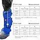 LEAFOREST Fliegenstiefel für Pferde, 4 Stück, rutschfester Beinschutz für Esel, Mini-Pony, atmungsaktiv, Netz-Fliegenstiefel für Weide und Scheune, Grau Cob