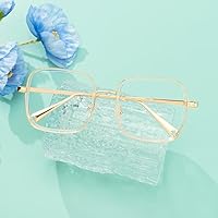 Vista 28 de VOOGLAM Square Blue Light Blocking Glasses for Women Anti Eyestrain UV Computer Eyewear Jace