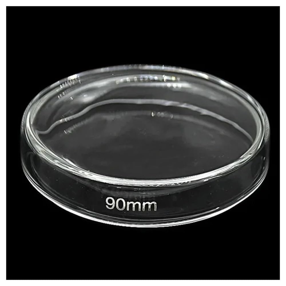 Attrezzature e forniture di laboratorio 10 pezzi di capsula Petri in vetro da 90 mm altezza, coltura in borosilicato trasparente