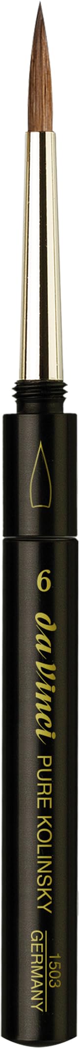 Da Vinci 1503 Series Red Sable Water Colour Brush, Bristle, Black, 14.5 x 0.36 x 30 cm — image 1
