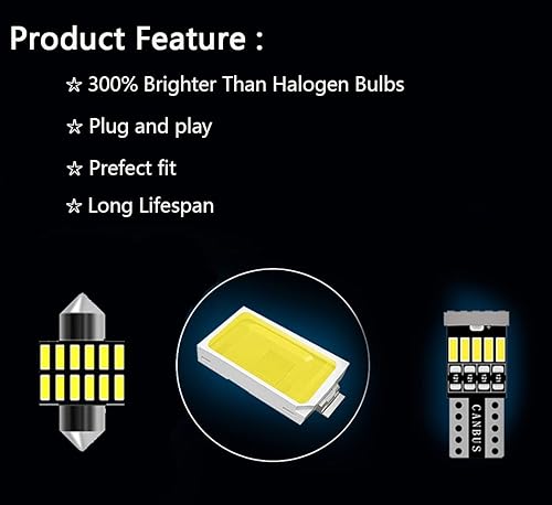 Miniatura 6 de Kit de luces LED interiores de repuesto para Toyota RAV4 2006-2018 2019 2020 2021 todos los tamaños de cabina (10 bombillas LED + herramienta de