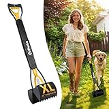 iPetba 32” Long Handle Dog Pooper Scooper for Yard – No Bending, Clean Pickup on Grass, Gravel & Sand, Easy to Clean & Durable