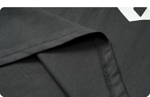 Yueary Camiseta esportiva universitária com gola redonda e estampa de letras, sem mangas, casual, es