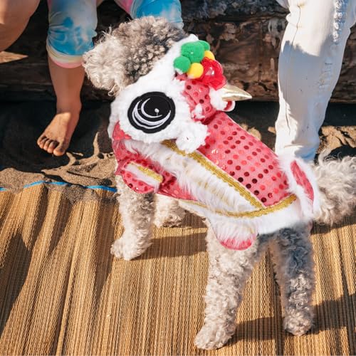 Disfraz de león para perro tamaño S miniatura 5