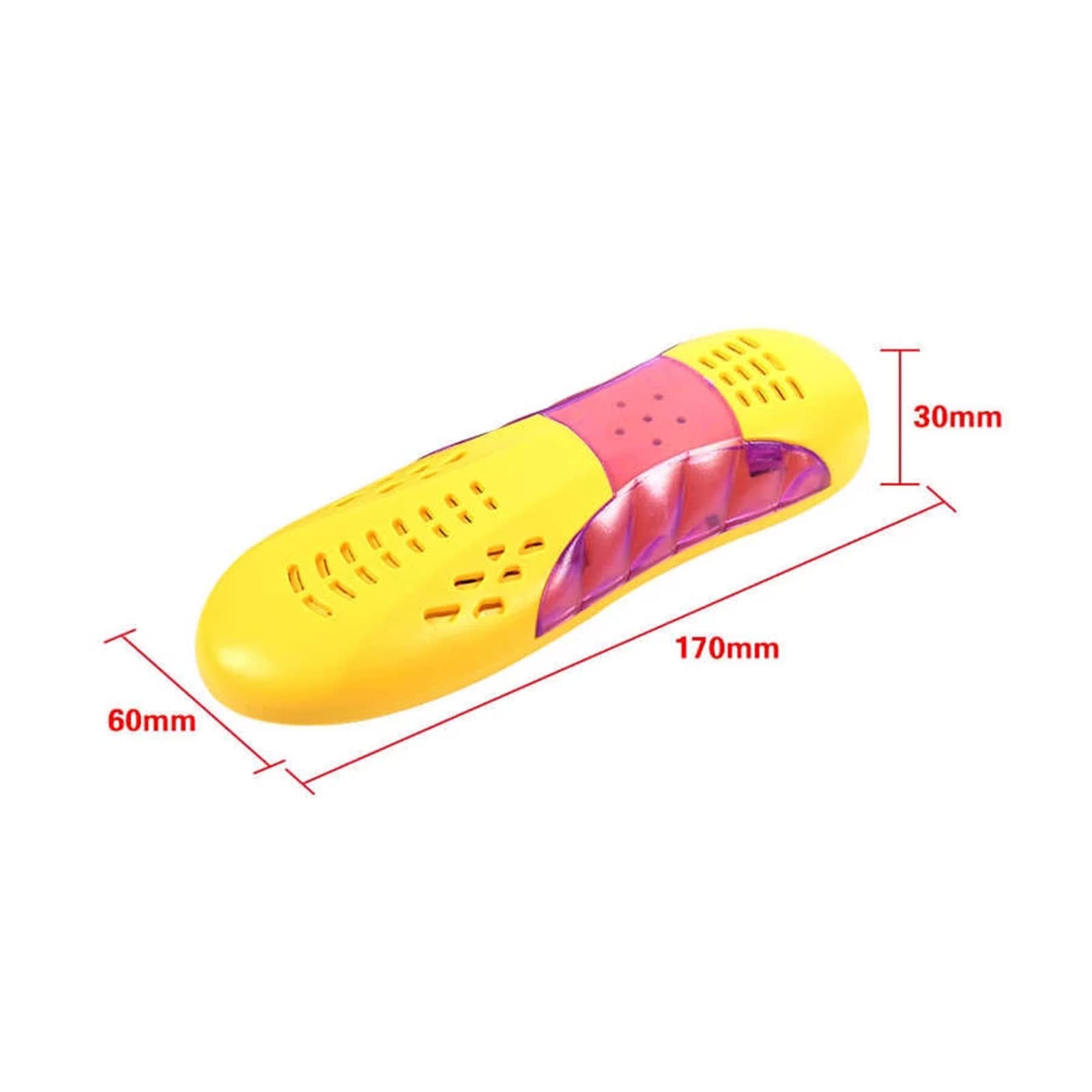 Chauffe-Pieds électrique en Forme de Course, Portable Multifonction pour sécher Les Chaussures, Les Bottes, Les Gants, Les Chaussettes, EU