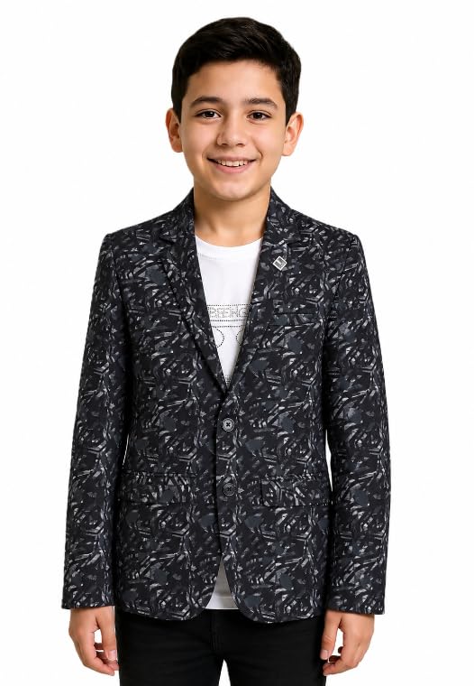 Image of CAVIO Boys Printed Blazer and T-Shirt