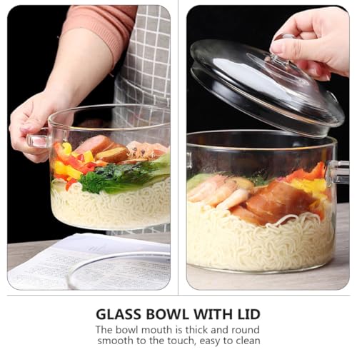 Soupière en verre résistant micro-ondes 1350 ml pour conserver et réchauffer - 7
