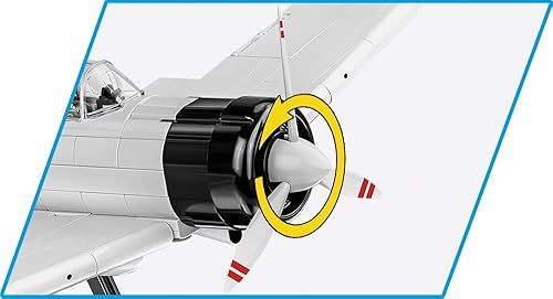 Miniatura 8 de COBI Colección Histórica Segunda Guerra Mundial Mitsubishi A6M2 Zero-SEN Plane