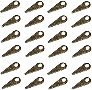 Merriway BH02339 (20 Pcs) EB Picture Frame Turn Buttons Screen Clips Small 13mm (1/2 inch) Brass Plated - Pack of 20 Pieces