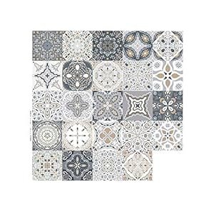 24 stuks tegelstickers retro Marokkaanse stijl zelfklevende mozaïek wandtegels tegelstickers knutselen voor huis…