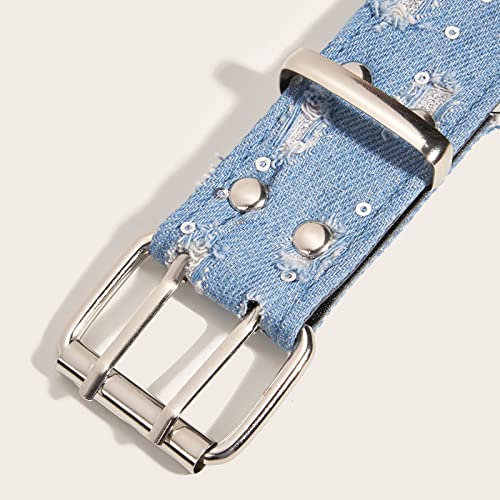 Adjustable Double Pin Buckle Thin Belt Washed All-match Belt Hot Girl Women Waist Belt For Coat Skirts Jeans4