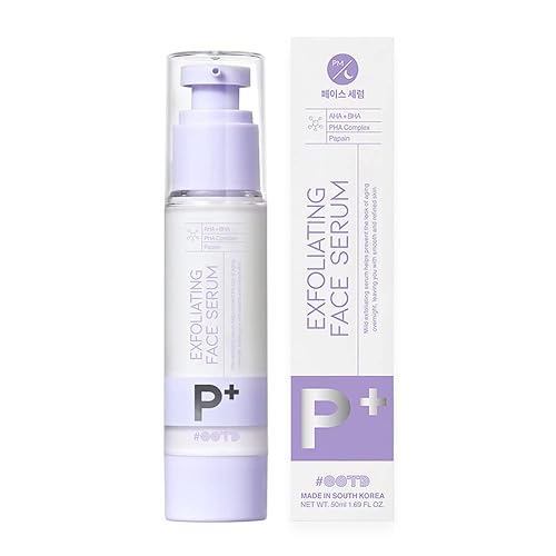 OOTD - Suero facial exfoliante P+ P.M 1.76oz Suero facial durante la noche con AHA + BHA + PHA + fórmula de papaína para una piel más saludable, disponible en Yaxa Colombia