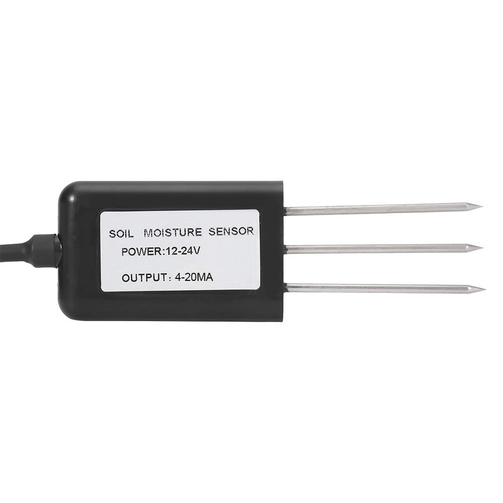 Hidyliu Sensor Avanzado de Humedad del Suelo y Transmisor de Temperatura para Campos Agrícolas Impermeable 13,8x1,5 Cm