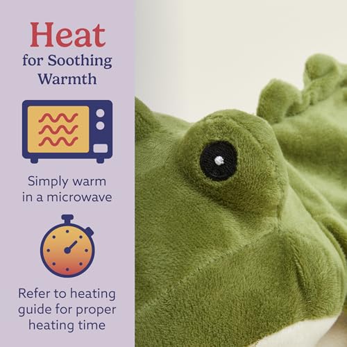 warmies Microwavable & Weighted Stuffed Animals, Alligator - Heated Stuffed Animal Plushie for Warmth & Comfort - Cute Soft Plush Toys for Boys, Girls, Babies & Toddlers - Image 5