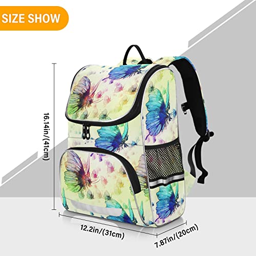 Aixiwawa School Backpack (Butterfly Fairy), Large Capacity Causal Daypack With Bottle Pockets Reflective Strips For Boys Girls Adults 12.2 X 7.87 X 16.14 Inches #TOP2