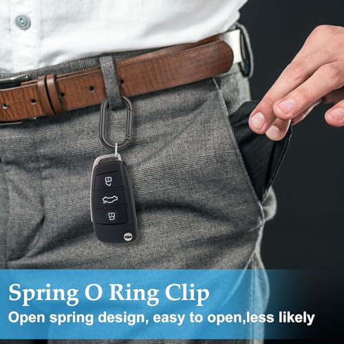Image of Oval Spring Ring Clips, Metal Keyring Purse Clip