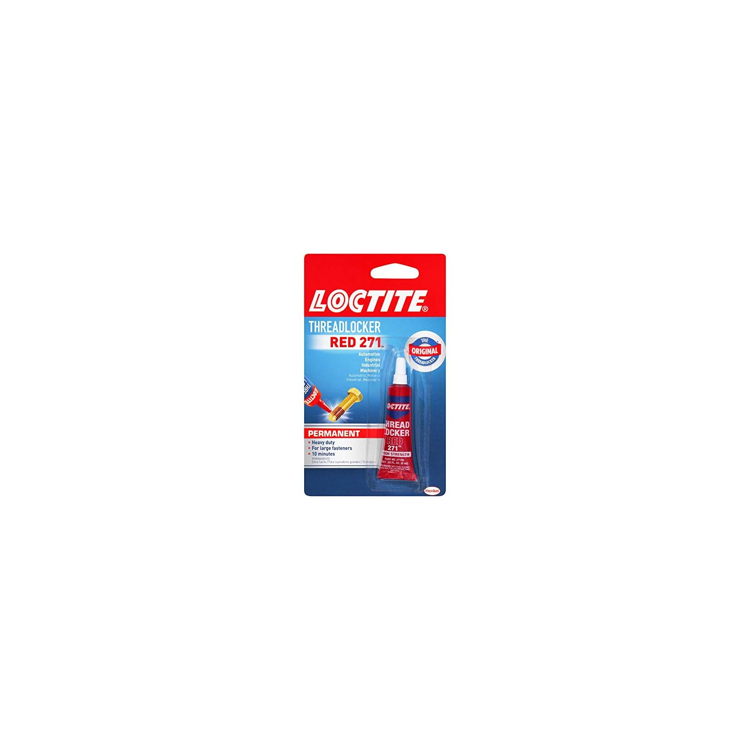Loctite Threadlocker Red 271 Red 0.2 fl oz, 1 Tube Find Hydraulic