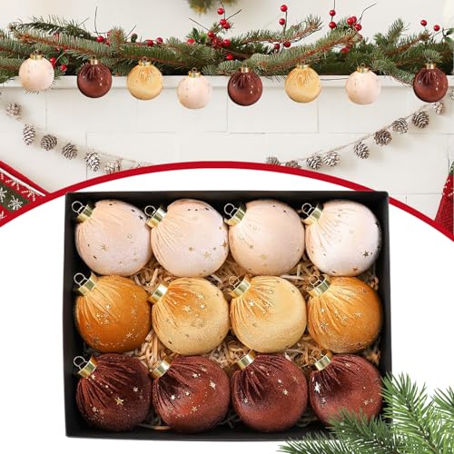 Boules de Noël velours incassables déco de fête sans casse - 7