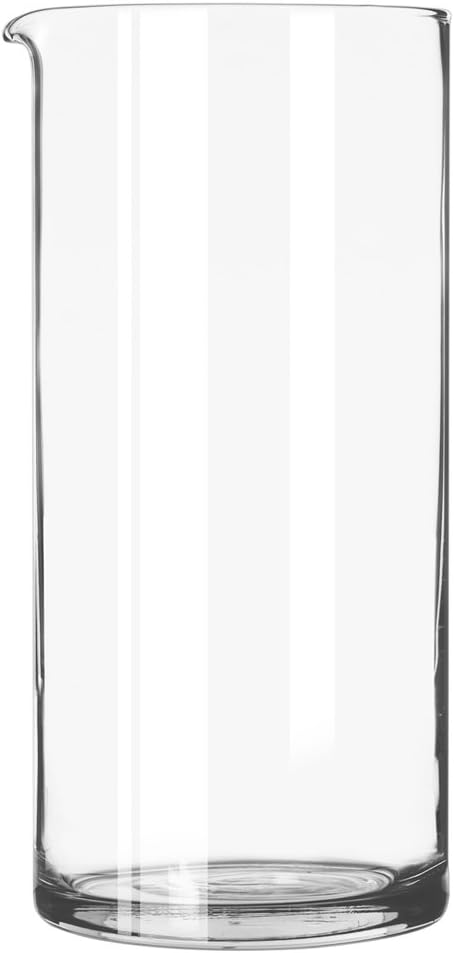 Plain Mixing Glass with Julep Strainer & Pourer - 976 ml (Pack of 976 ml)