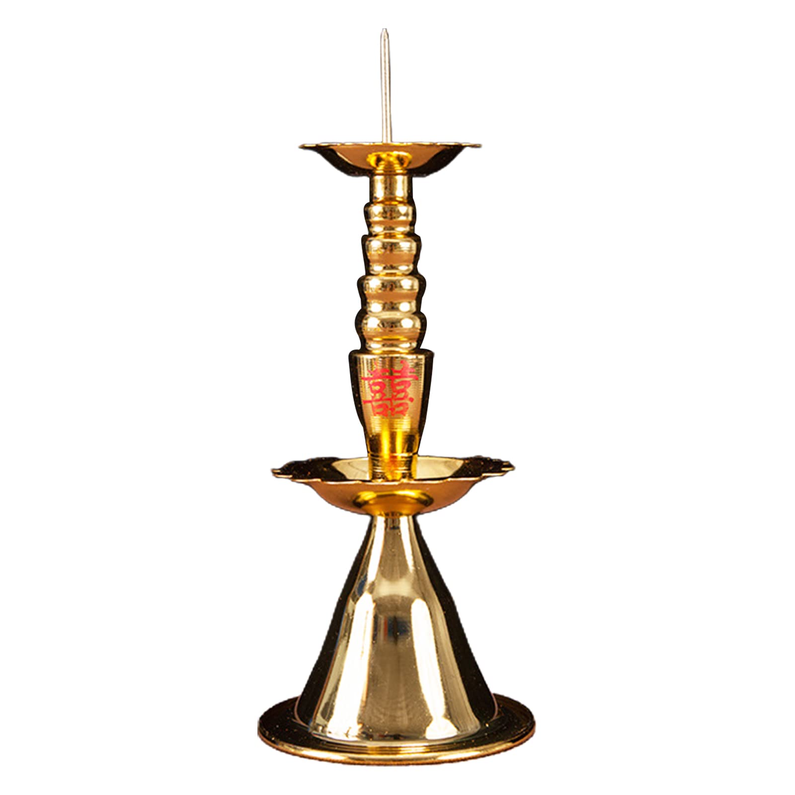 Jazuaiao 1 Pair Holders for Wedding Ceremony Party Decor Vintage Candlestick Stand Ornament-Metal Christmas Holders Candlesticks Base