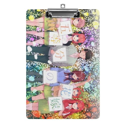 五等分の花嫁 バインダー A4 クリップボード クリップファイル 事務用品 入職プレゼント ファイル 多機能 ファイルボード 伝票ホルダー 書類整理 会議パッド オフィス用品