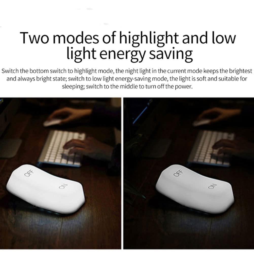 WOLONG Luz noche LED luz noche para bebé lámpara noche lámpara noche de silicona para niños interruptor táctil luz de noche portátil USB habitación bebé,dormitorio,sala estar,lámpara dormir luz blanca