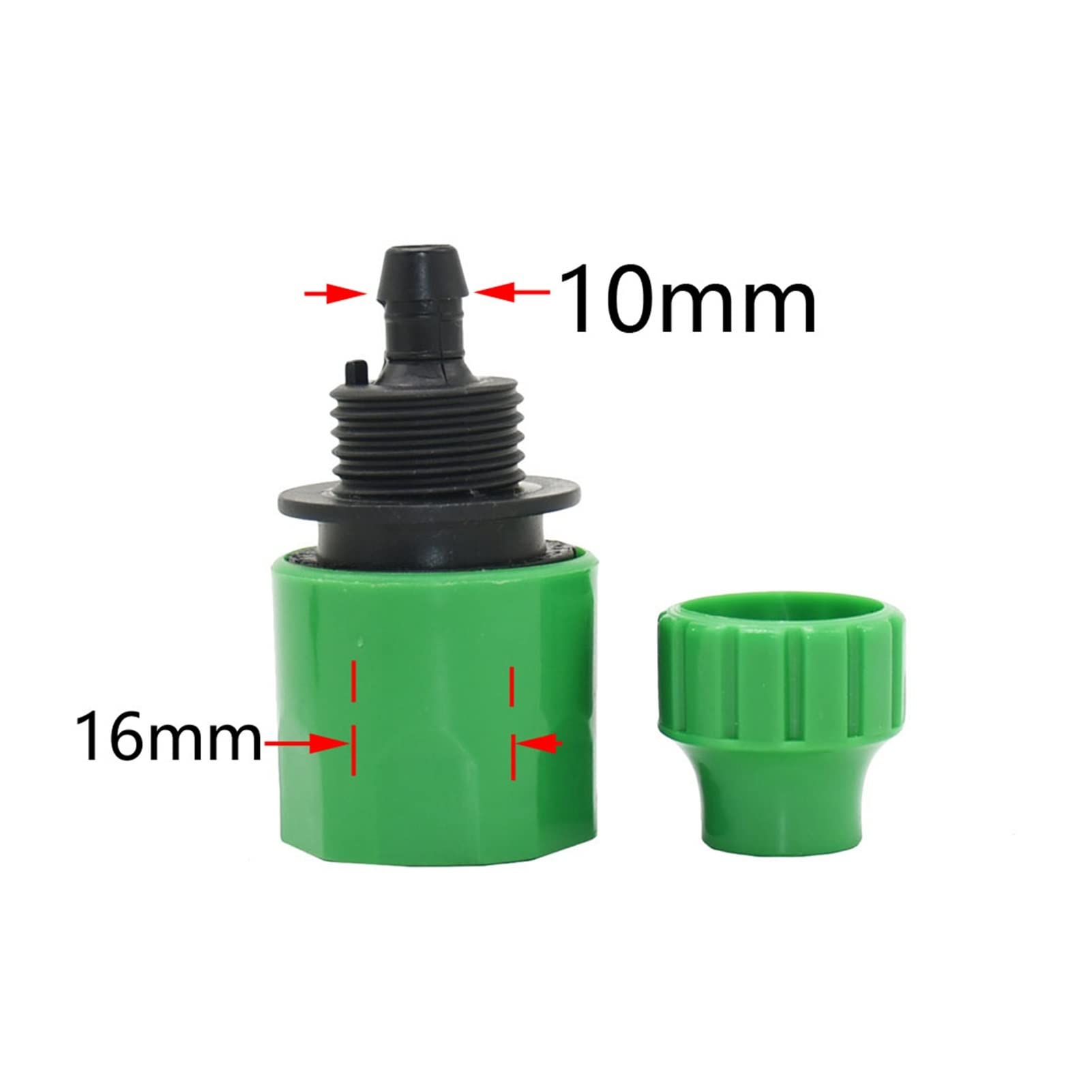 conector de tubo de manguera 20 piezas de 4/7 8/11 mm Acoplamientos rápidos de manguera de jardín 1/4 acoplamientos de púa de agua de manguera de 3/8 pulgadas con 1/2 3/4 accesorios de pipa de rosca r