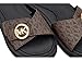 Michael Kors Women's MK Pool Slides Brown 10 Medium