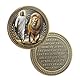 Jesus Und Löwe Von Juda Christliche Challenge Coin, Offenbarung 5:5 Bibelvers - Bronze Gebetstaschen Token Für Männer Und Frauen, Religiöse Geschenke